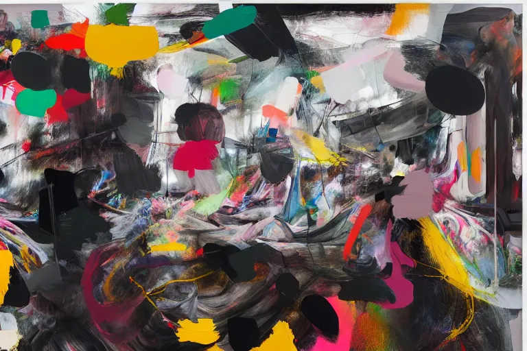 Prompt: the physical impossibility of death, extremely intricate and detailed, by painted by francis bacon, adrian ghenie, james jean, part by gerhard richter, part by petra cortright. 8 k masterpiece