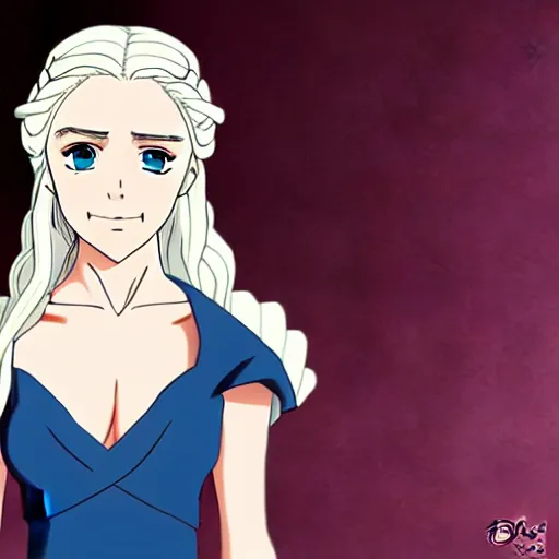 Image similar to daenerys targaryen - anime style