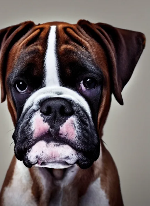 Prompt: film still of a boxer Dog as Sherlock Holmes, 4k