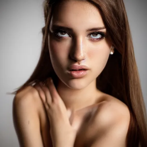 Image similar to ultra realistic photoshoot of a spanish girl with beautiful eyes