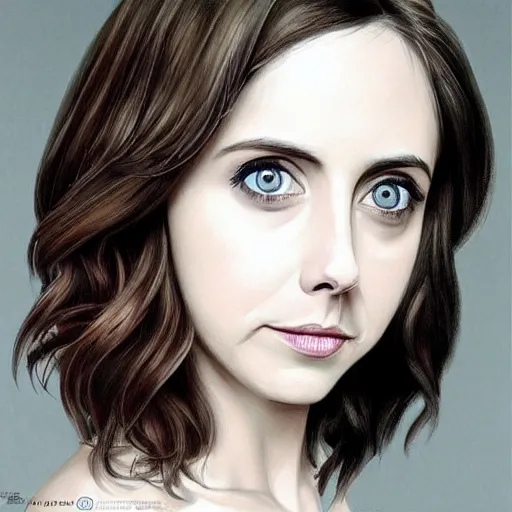 Image similar to “Alison brie, beautiful, highly detailed portrait, photorealistic, ultra-detailed, 3d, cartoon, Up”