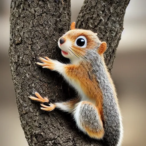 Image similar to cute clay squirel