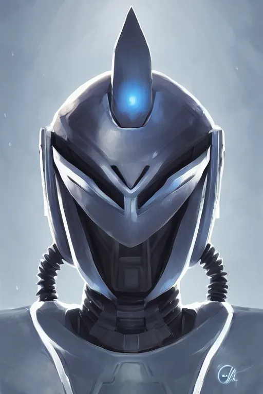 Image similar to epic mask helmet robot ninja portrait stylized as fornite style game design fanart by concept artist gervasio canda, behance hd by jesper ejsing, by rhads, makoto shinkai and lois van baarle, ilya kuvshinov, rossdraws global illumination radiating a glowing aura global illumination ray tracing hdr render in unreal engine 5