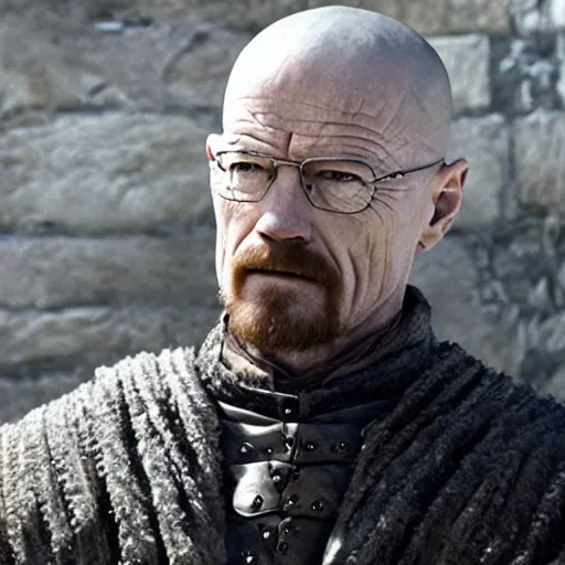 Prompt: Walter white in the game of thrones