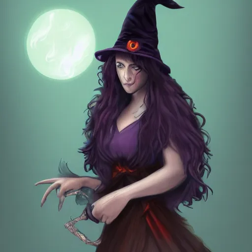 Image similar to the forgotten witch, digital art