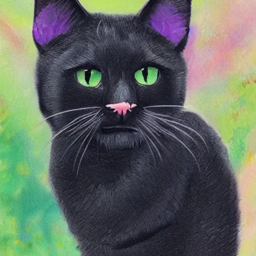 Image similar to black cat fursona