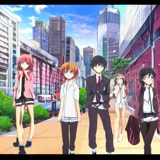 Image similar to anime set in Sydney Australia