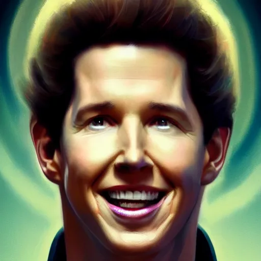 Prompt: joel osteen morphing into the devil onstage at a megachurch, greg rutkowski, trending on artstation, 8 k