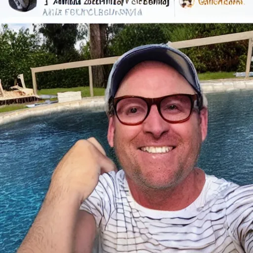 Prompt: photo of a 4 0 year old white man living the best life possible.