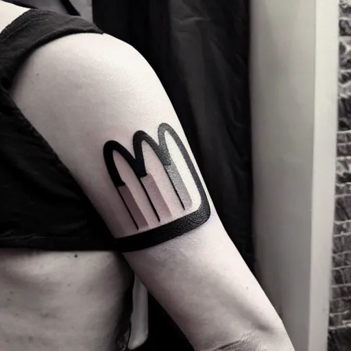 Image similar to mcdonalds logo tattoo