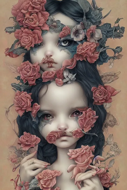 Image similar to by james jean, by mark ryden, by ross tran, by greg rutkowksi