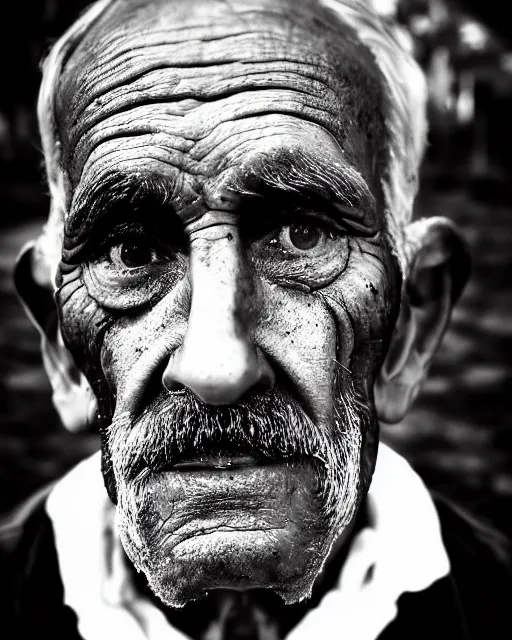 Prompt: symmetry stunning portrait of grilled old man by victo n