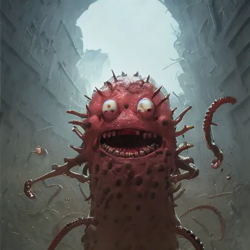 Prompt: Evil Spongebob Squarepants with worms and insects crawling in and out of his holes, fullbody, intricate, horror, highly detailed, artstation, Grominator, concept art, smooth, sharp focus, illustration, art by greg rutkowski and orientalism and bouguereau and Zdzislaw Beksinski, good clear quality, lighting, biology, symmetrical artwork, perfect face, 135 mm, cinematic, hyper realism, high detail, octane render, 8k, chrome accents