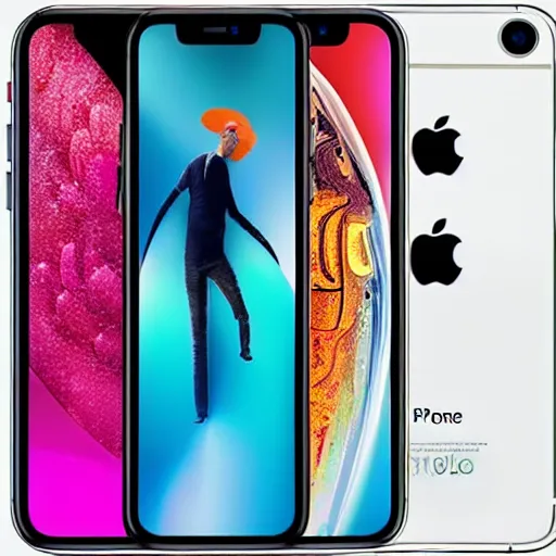 Image similar to an apple ad for a new iphone, beautiful, colorful