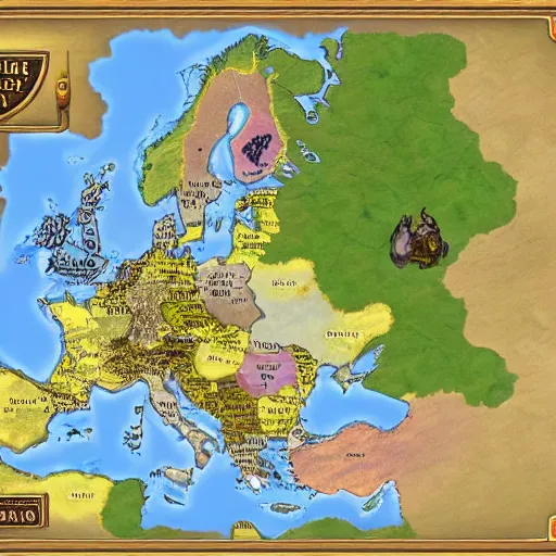 Image similar to Sid Meier's Civilization Europe map