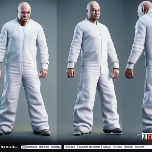 Image similar to paul manofort as mr. clean, octane render, detailed,