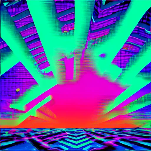 vaporwave album cover art, glitch art | Stable Diffusion | OpenArt