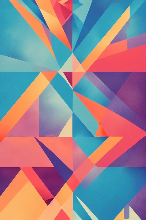 Image similar to tycho chillwave geometric poster