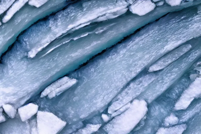 Image similar to vfx movie scene writhing ice leviathan closeup by emmanuel lubezki