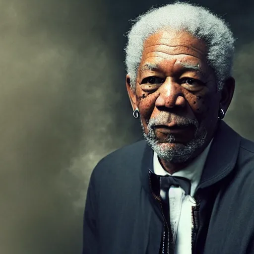 Image similar to still morgan freeman in peacky blinders