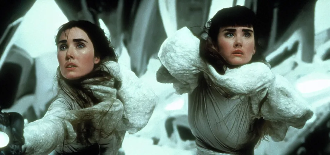 Image similar to a still of jennifer connelly in the empire strikes back (1980)