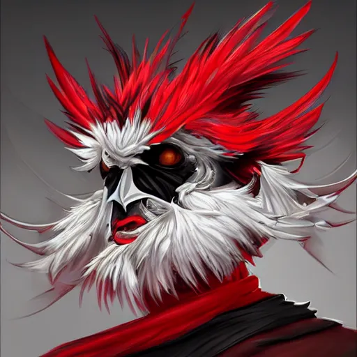 Image similar to artstation epic tengu digital painting, very detailed, , portrait, high contrast