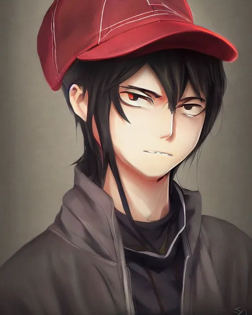 Image similar to an anime portrait of boboiboy as a beautiful man wearing a casual clothes and a baseball cap from skyrim, by stanley artgerm lau, wlop, rossdraws, james jean, andrei riabovitchev, marc simonetti, and sakimichan, trending on artstation