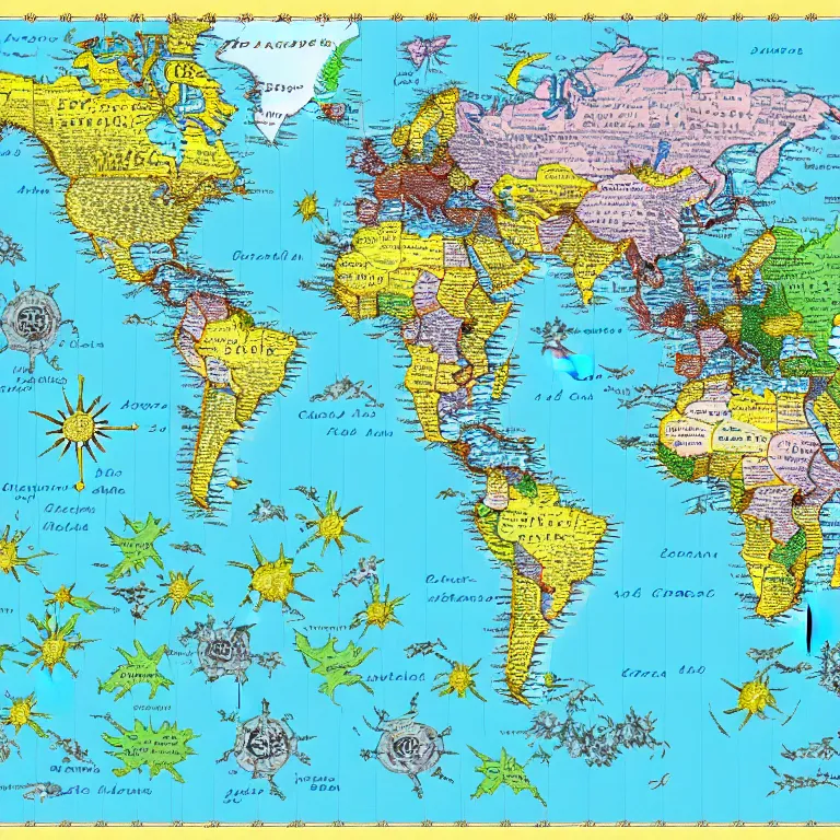 Image similar to realistic anbennar world map.