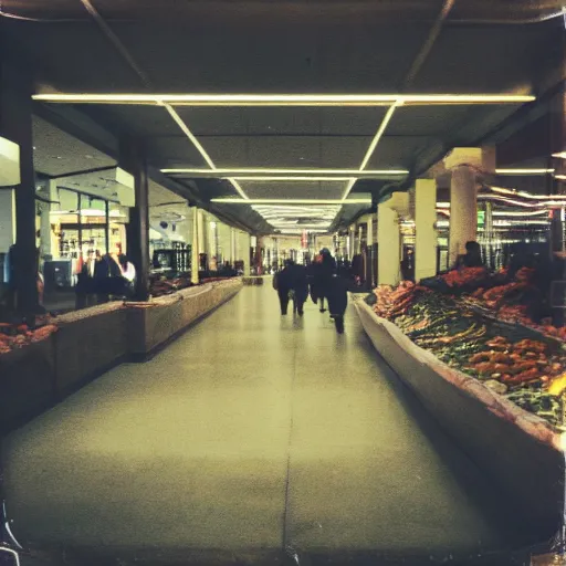 Prompt: Beautiful Liminal disposable Photograph of a Mall filled with potatoes