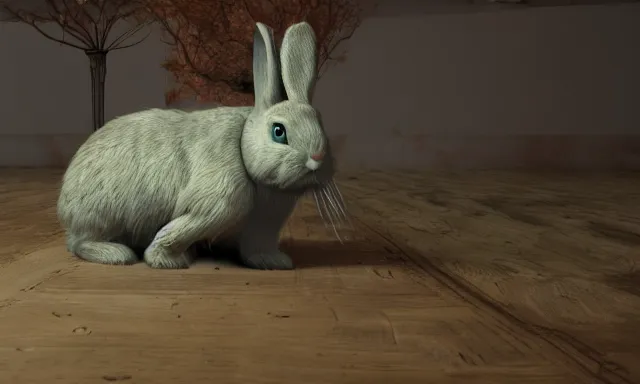 Image similar to bunny cthulu hyper realistic 8k unreal engine render