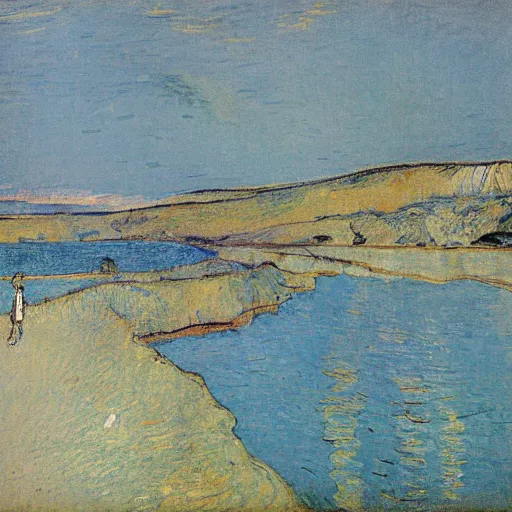 Image similar to cuckmere painted by toulouse - lautrec