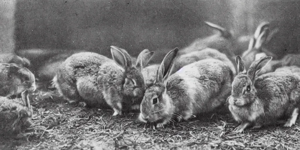 Image similar to cardiff overrun by rabbits in the 19th century