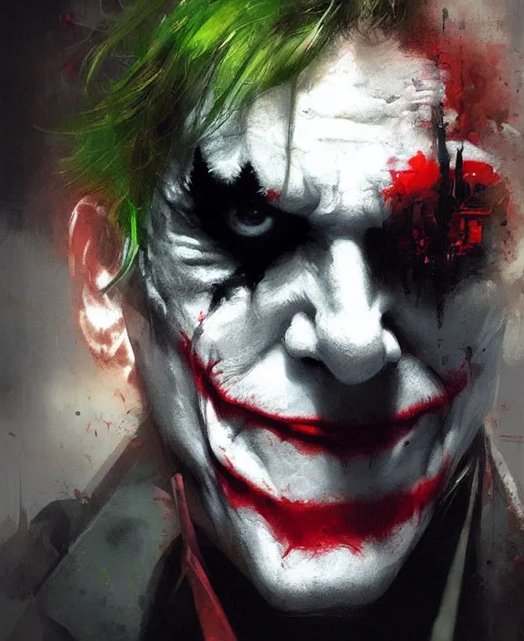 Image similar to joker by jeremy mann