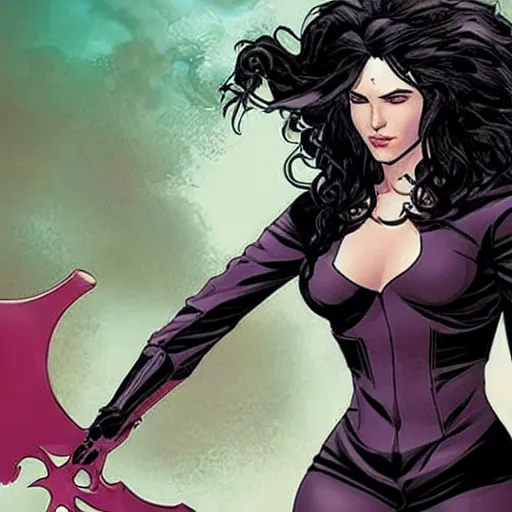 Image similar to yennefer in marvel comics