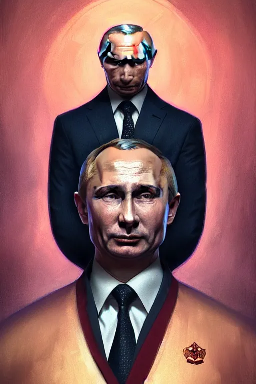 Image similar to vladimir putin as a patrick star, realistic portrait, symmetrical, highly detailed, digital painting, artstation, concept art, smooth, sharp focus, illustration, cinematic lighting, art by artgerm and greg rutkowski and alphonse mucha