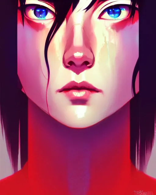 Image similar to dead inside!!!, fine - face, audrey plaza, realistic shaded perfect face, fine details. anime. realistic shaded lighting poster by ilya kuvshinov katsuhiro otomo ghost - in - the - shell, magali villeneuve, artgerm, jeremy lipkin and michael garmash and rob rey