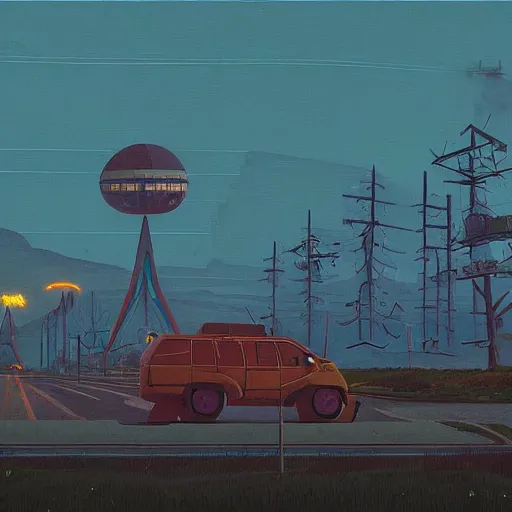 Prompt: simon stalenhag