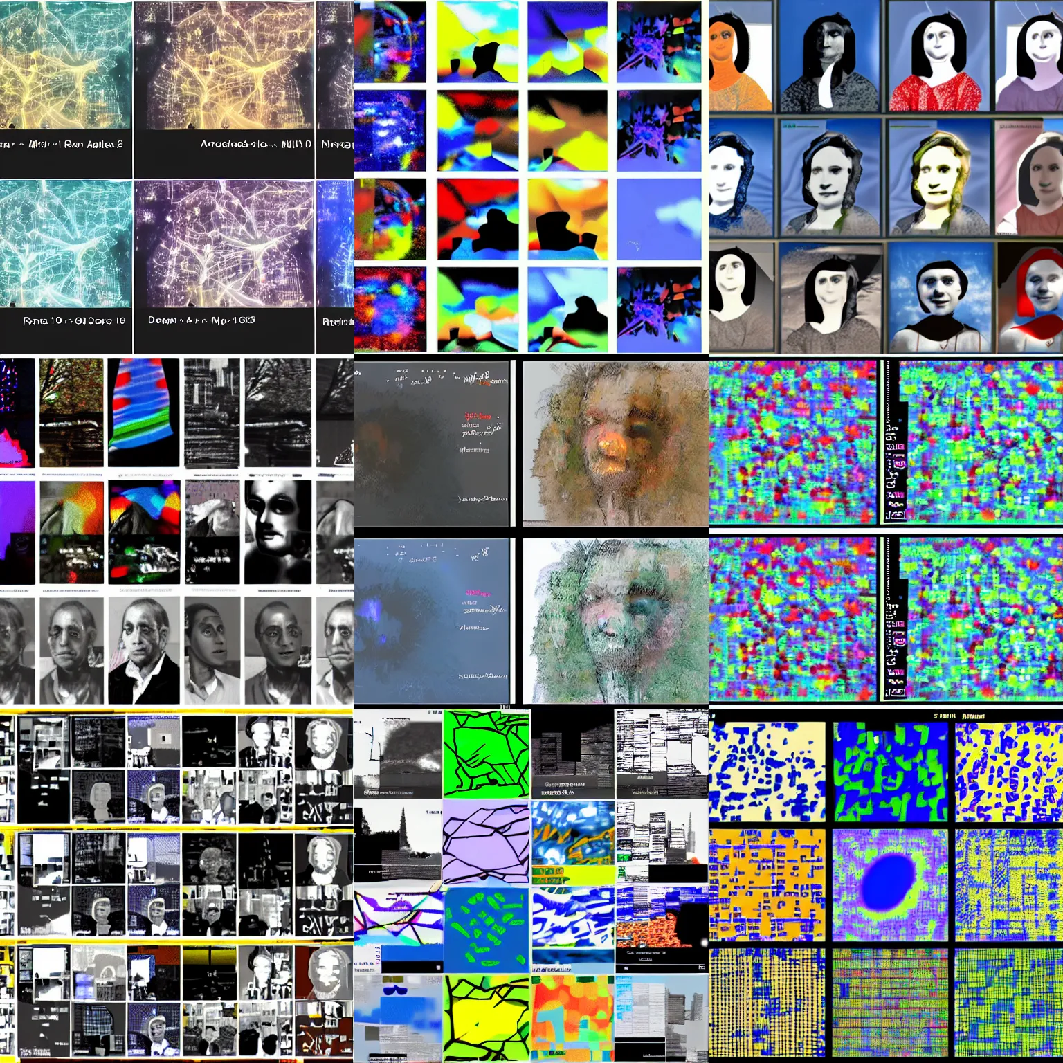 Prompt: neurips, arxiv title, generative adversarial network, image dataset, collage, cifar 1 0, dall - e