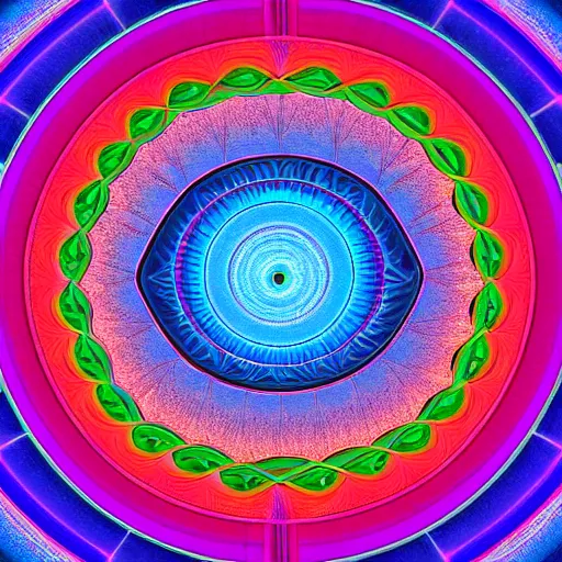 Prompt: cosmos of sacred geometry, spirals and Pythagorean solids, psychadelic colors, 8k HD
