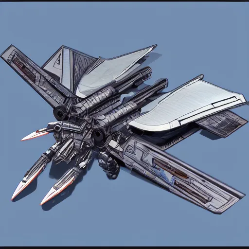 Image similar to a mechanized moth, orthographic views, top down view, side view, blueprints, jet fighter, space shuttle, mecha, highly detailed, artstation, super realistic, unreal engine