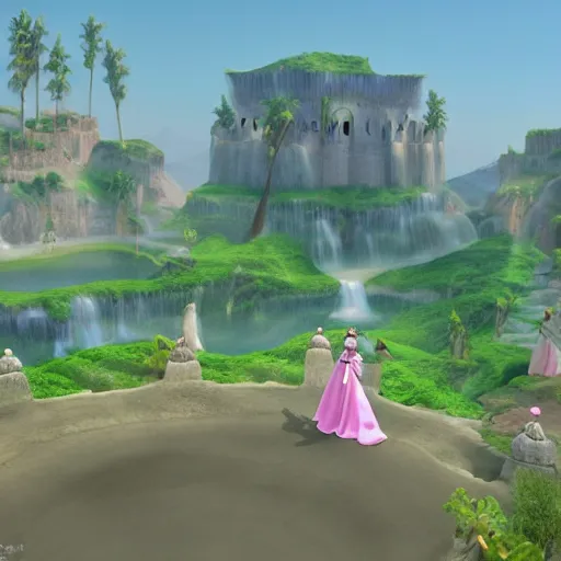 Image similar to princess lala fatima, unreal engine, amazing background