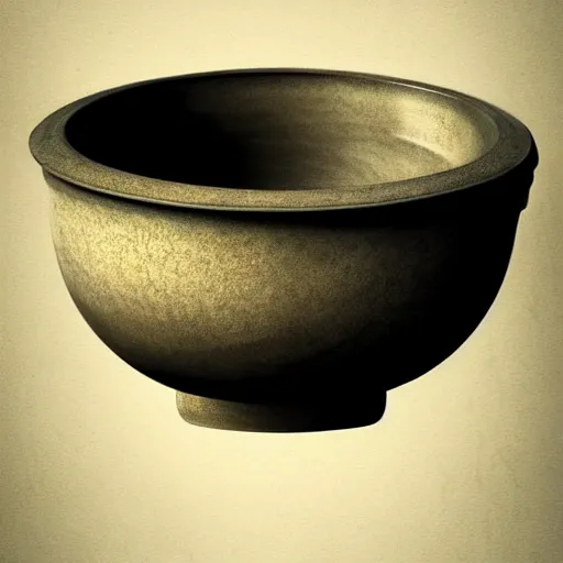 Image similar to bowl in a bowl, in artstation, hd, photorealistic, photograph, cgsociety, cgi, digital, illustration, arts, realistic, awards winning, dramatic, cinematic, artistic, famous, detailed style