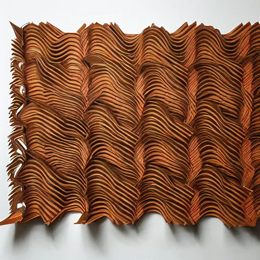 Image similar to tentacles made of brown corrugated cardboard, cut out of cardboard, realistic photography, fantasy