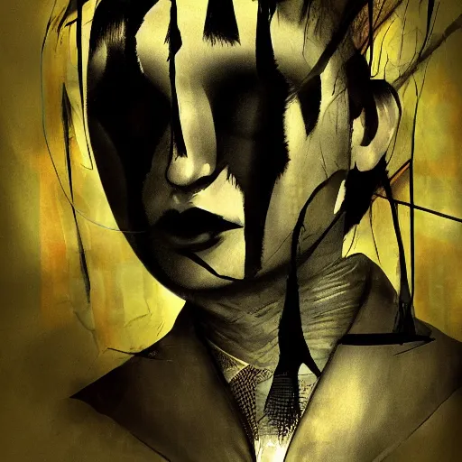Prompt: In Tokyo I'm known as the Sentient Dreamer, by Dave McKean, high quality, 8k, trending on Artstation, beautiful, surreal