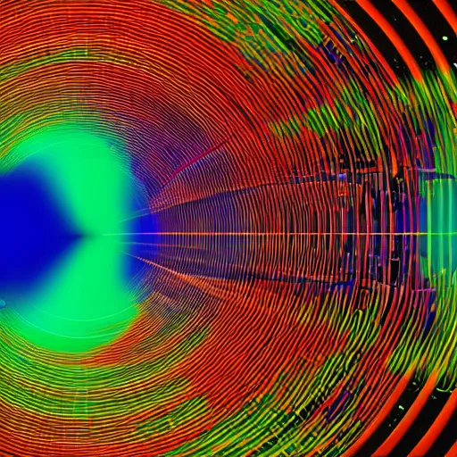 Image similar to Liminal space in outer space, Data Visualization