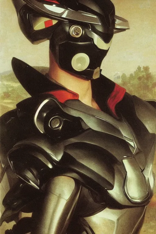 Image similar to portrait of a kamen rider rx, full set of equipment, helmet, majestic, solemn, by bouguereau