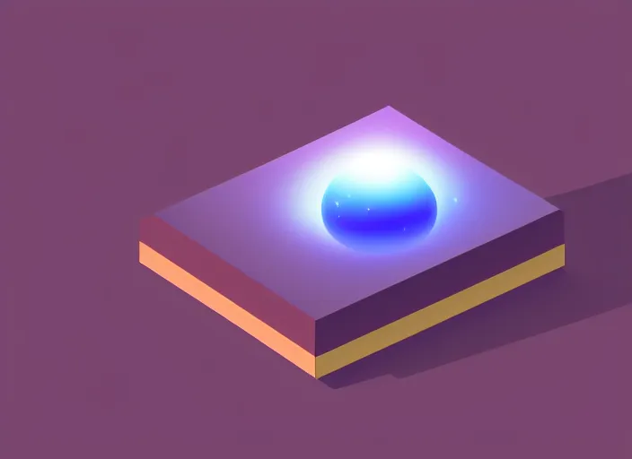 Prompt: an isometric view of a minimalistic illustration of a galaxy, minimalism, artstation, 4 k