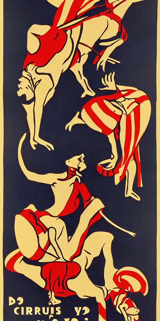 Prompt: 1930s circus poster