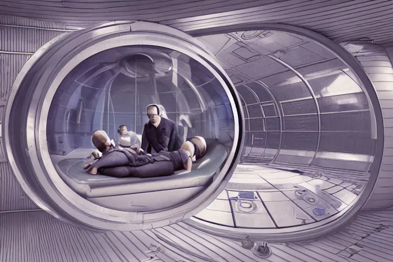 Prompt: small personnel sleeping sci-fi quarters on a rocket ship with gray metallic factory engine walls and floor, a small round glass window looking into space, details, sharp focus, intricate, high definition, movie set, retro stylised, 1970s, 1980s, sci-fi, 3D, realistic photograph, lucasfilm