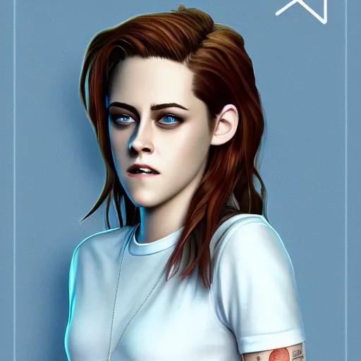 Image similar to highly detailed illustration, character portrait of Kristen Stewart as an animated Pixar character, digital art by Mark Simonetti and Moebius 4k, 8k, HD